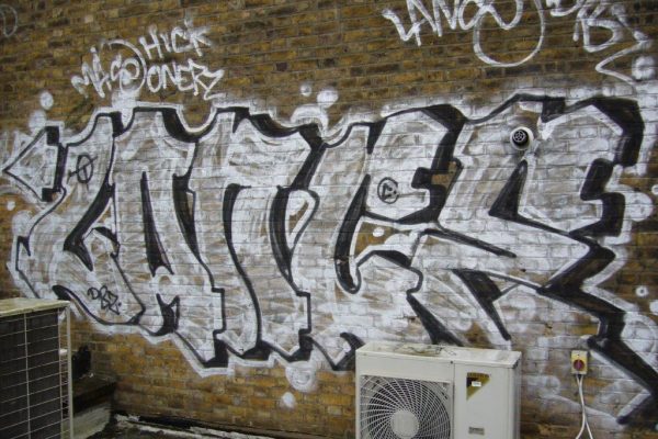 Wall Graffiti Cleaning - Before