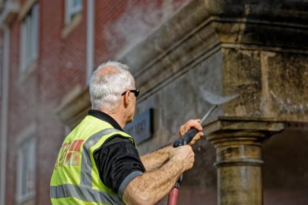 STR Cleaning Services, cleaning a block of flats in Neath, Wales, UK